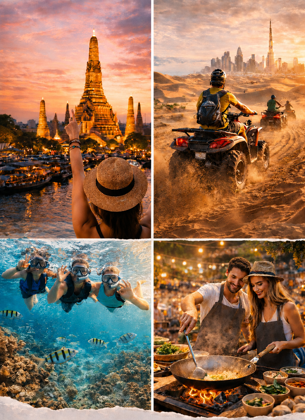 Adventures with GetYourGuide: city tours, desert rides, snorkeling and local food experiences